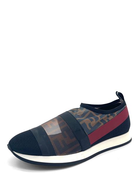fendi zucca mesh sneakers